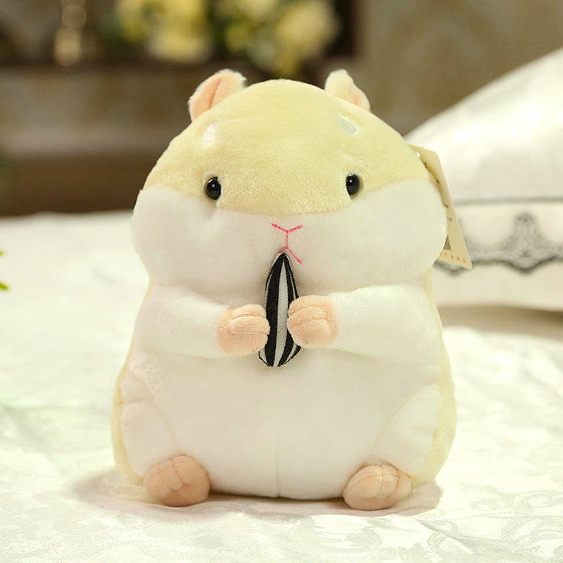 Cute Hamster Plush Keychain - Soft Animal Bag Charm for Kids