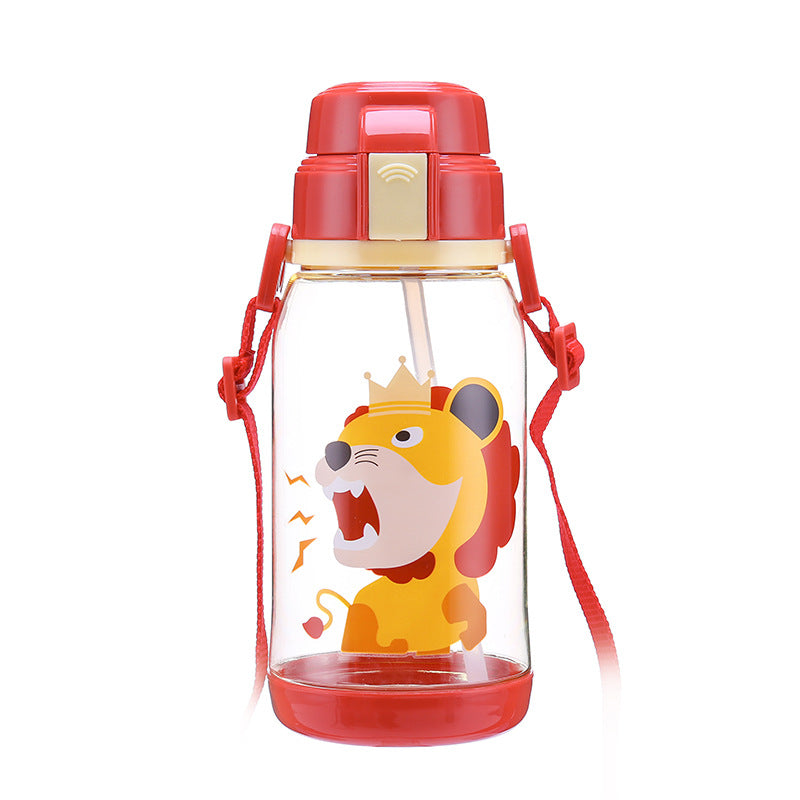 Kids Water Bottle with Straw - BPA-Free Leak-Proof Sports Bottle for School