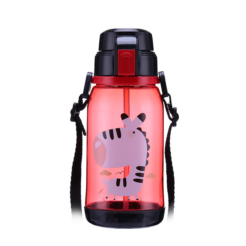 Kids Water Bottle with Straw - BPA-Free Leak-Proof Sports Bottle for School