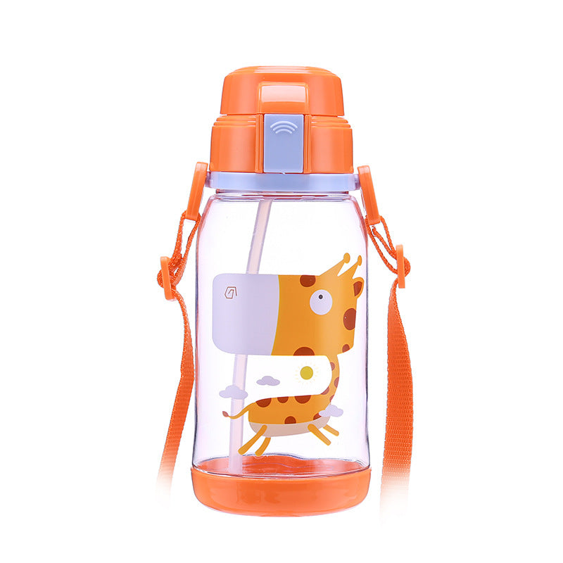 Kids Water Bottle with Straw - BPA-Free Leak-Proof Sports Bottle for School