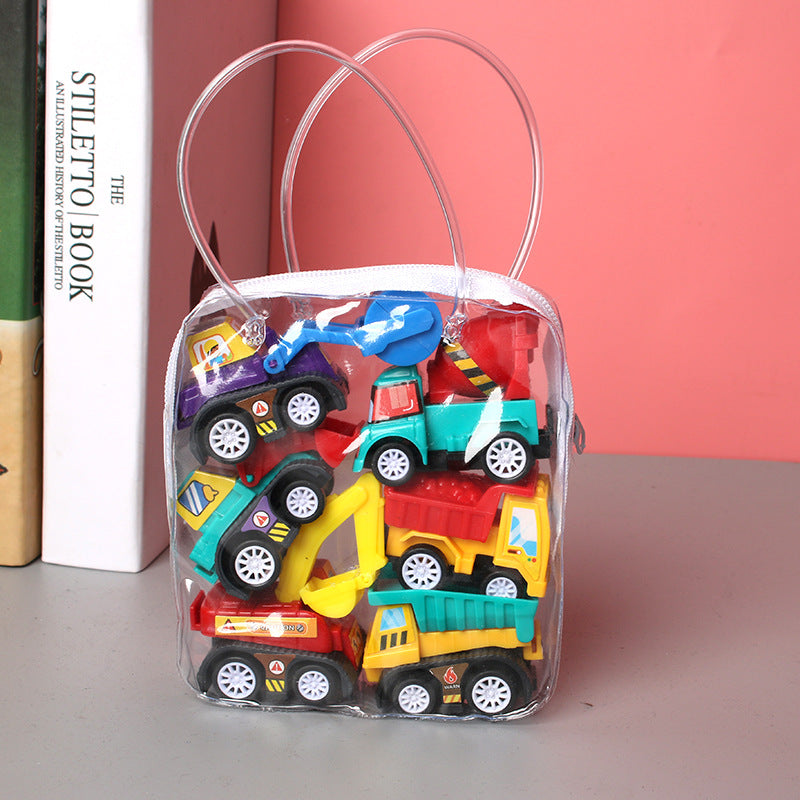 Kids Pull-Back Cars - Inertial Vehicles Toy Set (Car, Truck, Fire Engine)