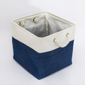 Foldable Toy Storage Basket - Fabric Nursery Organizer with Handles