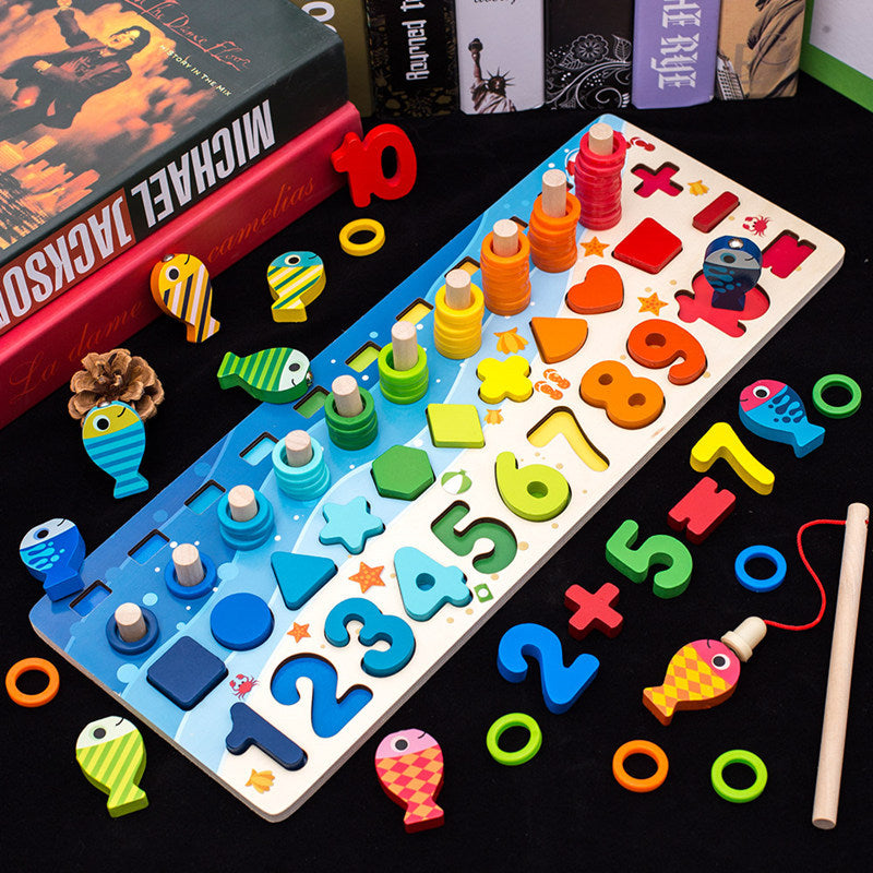 Magnetic Fishing Game - Wooden Educational Toy for Toddlers