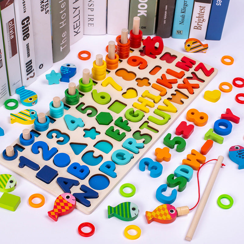 Magnetic Fishing Game - Wooden Educational Toy for Toddlers