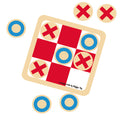 Wooden Mini Board Game - Tic-Tac-Toe and Strategy Game for Kids and Family