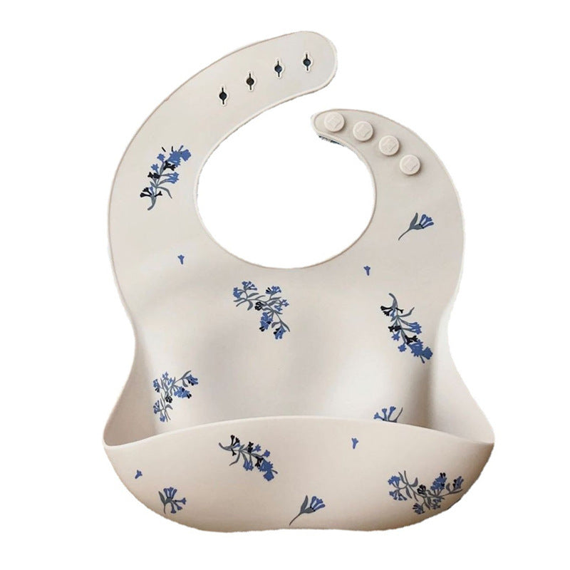 Baby Silicone Feeding Bib with Food Catcher (Waterproof)