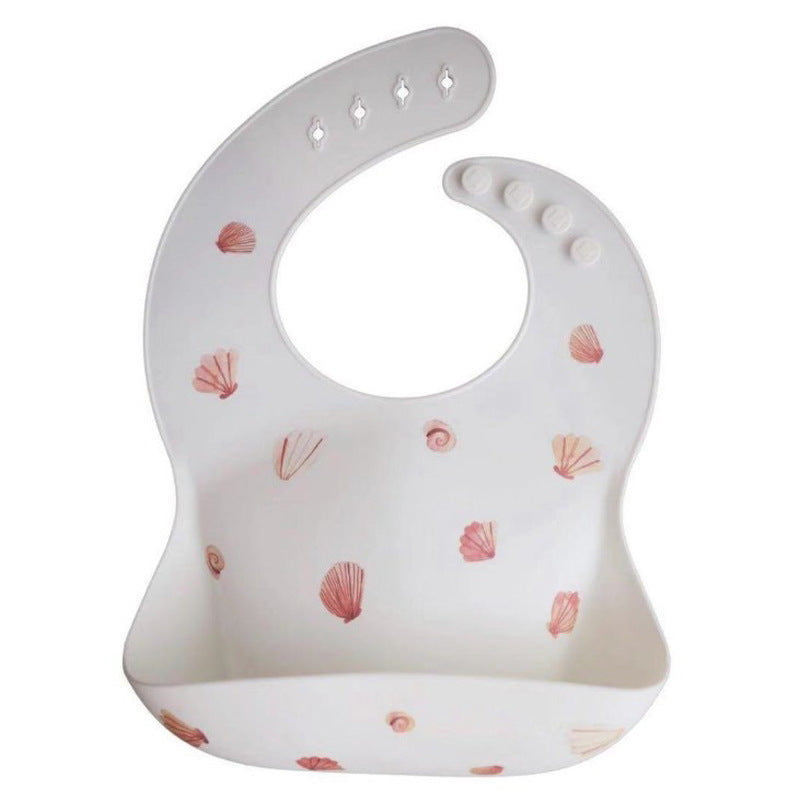 Baby Silicone Feeding Bib with Food Catcher (Waterproof)