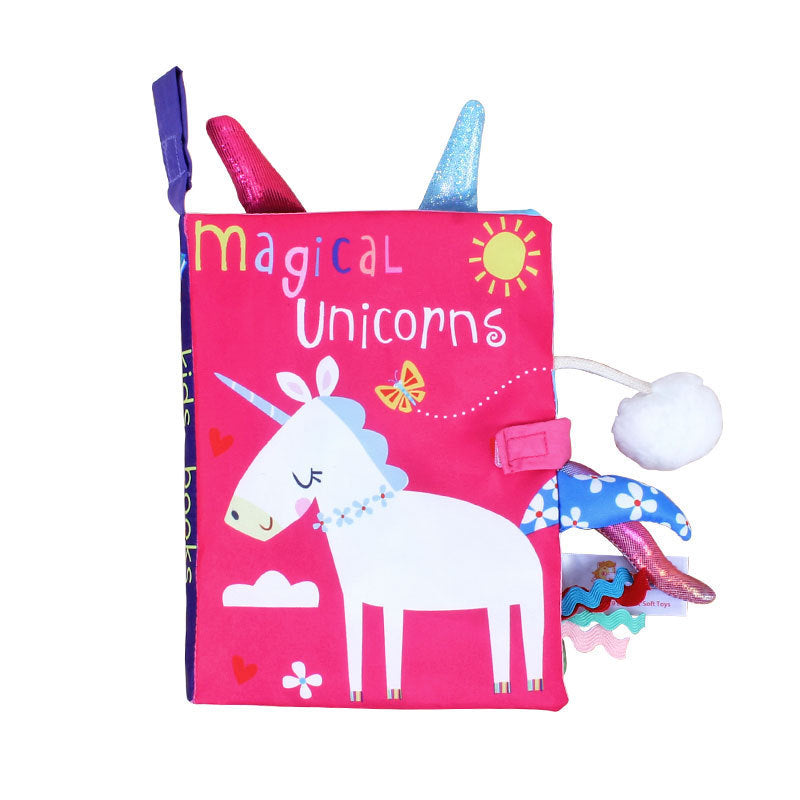 Baby Soft Cloth Book - Crinkle Sensory Activity Book for Newborns