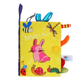 Baby Soft Cloth Book - Crinkle Sensory Activity Book for Newborns