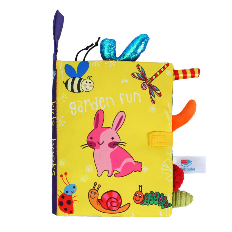 Baby Soft Cloth Book - Crinkle Sensory Activity Book for Newborns