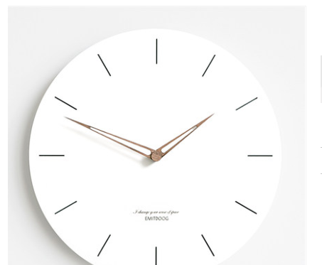 Zamonaviy Minimalist Devor Soati (Shovqinsiz, 30sm)