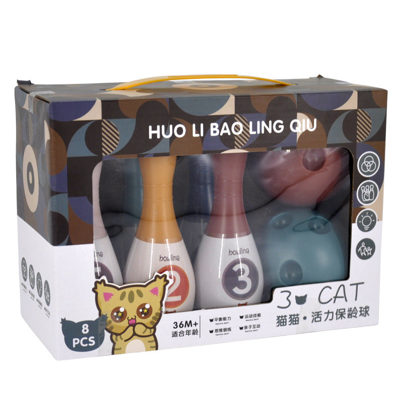 Kids Bowling Set - Fun Indoor Pins and Ball Game for Children