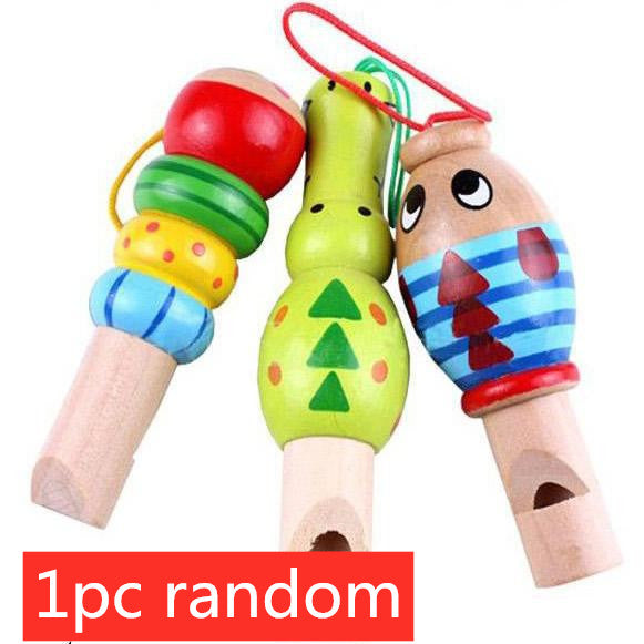 Wooden Animal Whistle - Fun Musical Noise Maker Toy for Kids