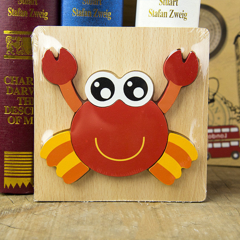3D Cartoon Animal Jigsaw Puzzle for Toddlers