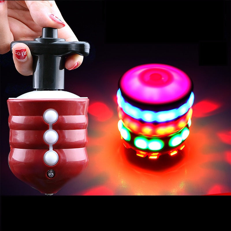 LED Music Spinning Top - Light Up Gyro Toy