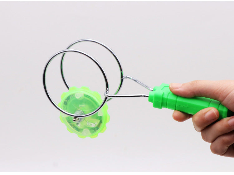 LED Spinning Top - Colorful Luminous Gyro Light-Up Toy for Kids