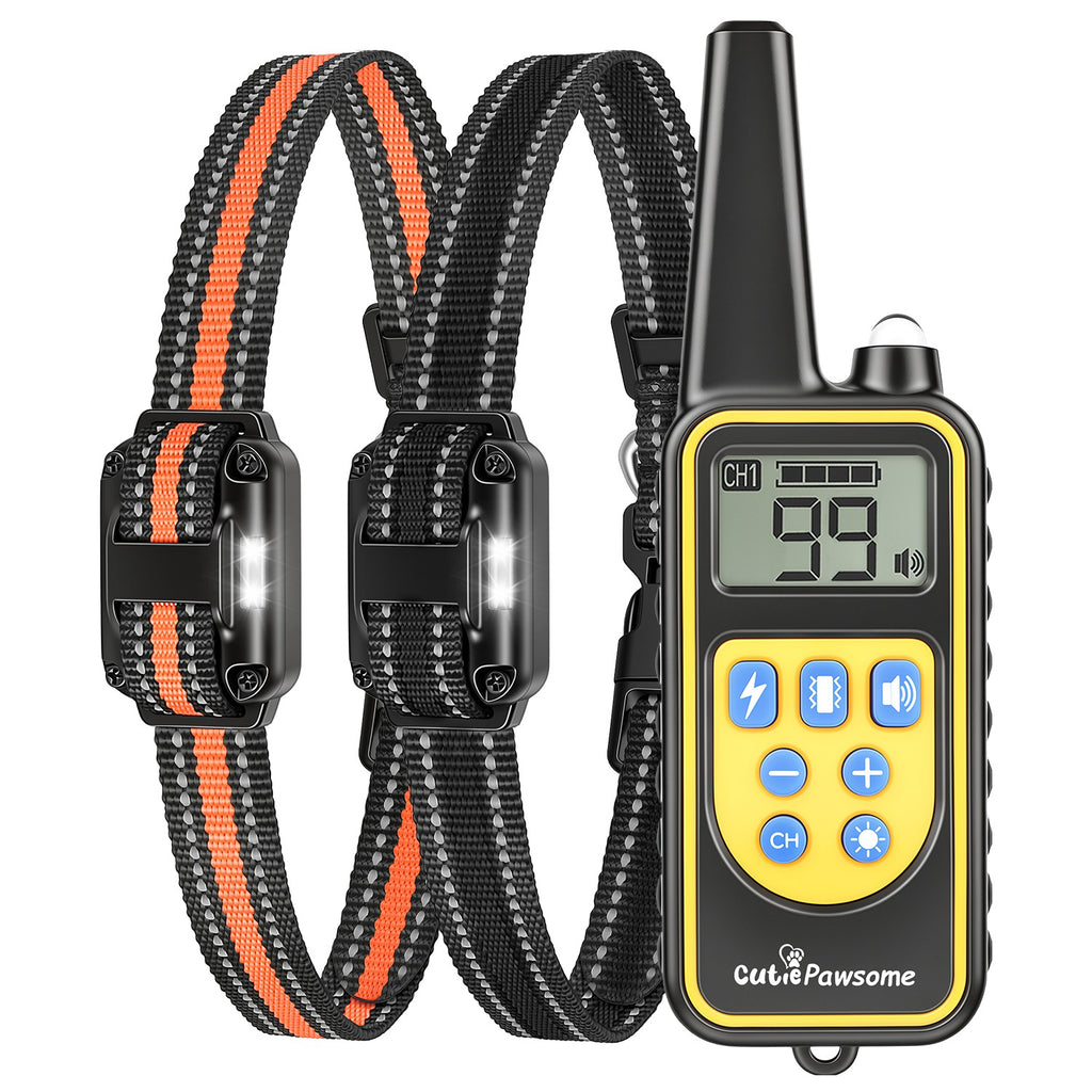 Remote Dog Training Collar - Rechargeable E-Collar with Beep, Vibration & Range Control