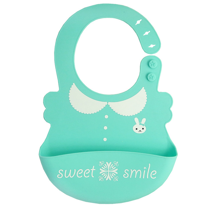 Silicone Baby Bib - Waterproof Food-Catcher Feeding Bib for Toddlers
