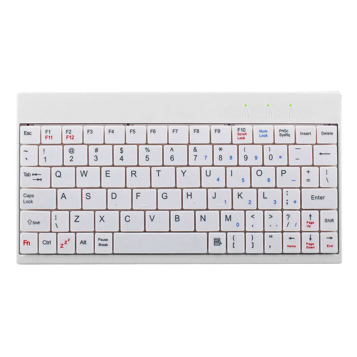 Mini Wired USB Keyboard - Compact 80-Key Slim Keyboard for PC & Laptop
