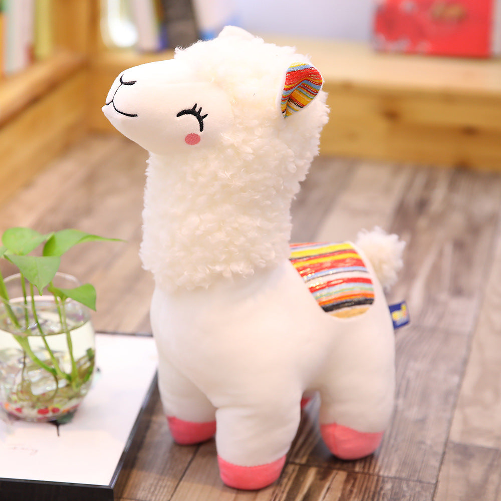 Cute Alpaca Llama Plush Toy - Soft Fluffy Stuffed Animal for Kids
