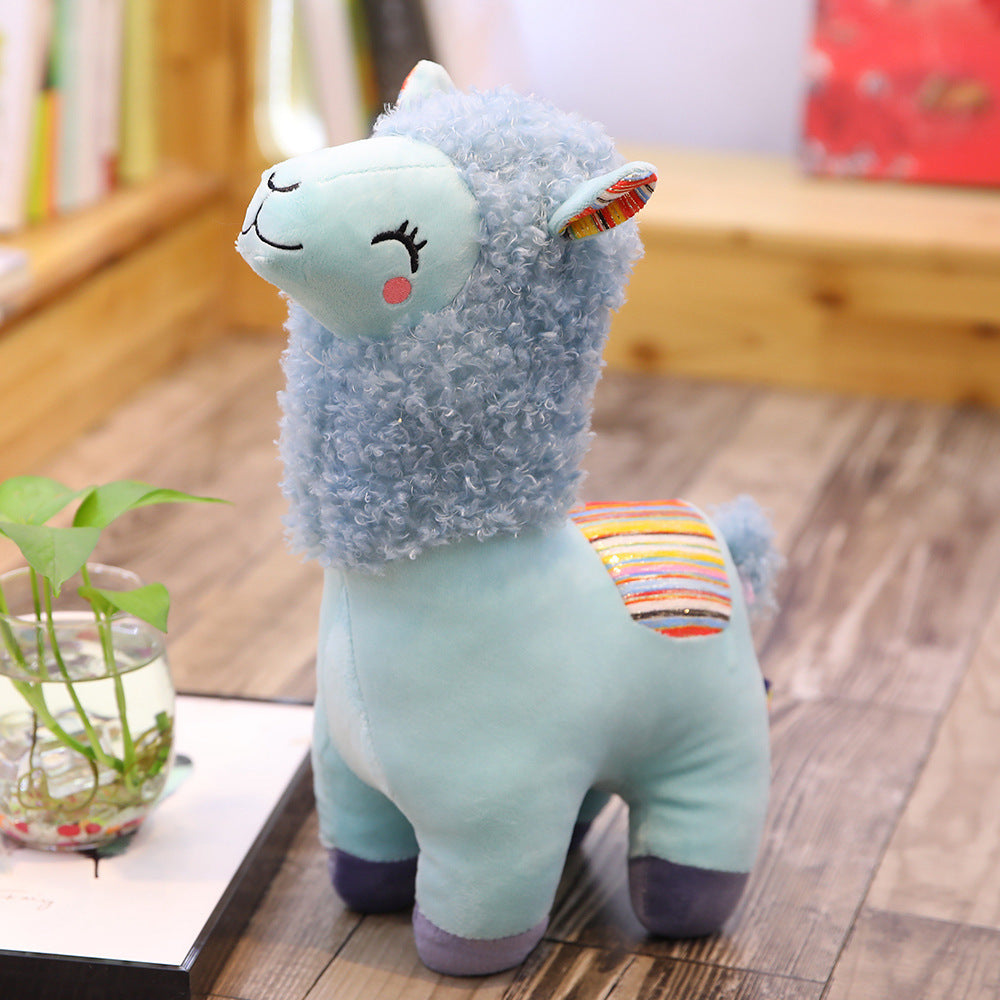 Cute Alpaca Llama Plush Toy - Soft Fluffy Stuffed Animal for Kids