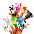 Animal Finger Puppets (10 Pcs) - Soft Storytelling Puppet Set for Kids