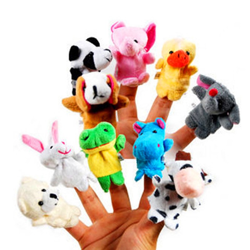 Animal Finger Puppets (10 Pcs) - Soft Storytelling Puppet Set for Kids