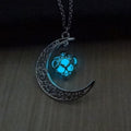 Glow-in-the-Dark Heart Pendant Necklace - Luminous Love Necklace