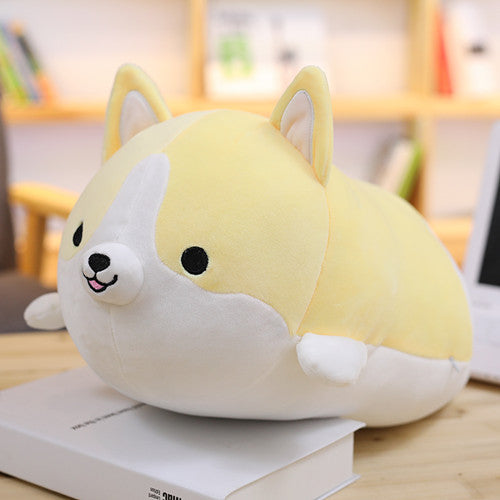 Cute Corgi Dog Plush Toy - Soft Stuffed Animal Pillow for Kids