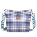 Large Capacity Contrast Color Check One-shoulder Versatile