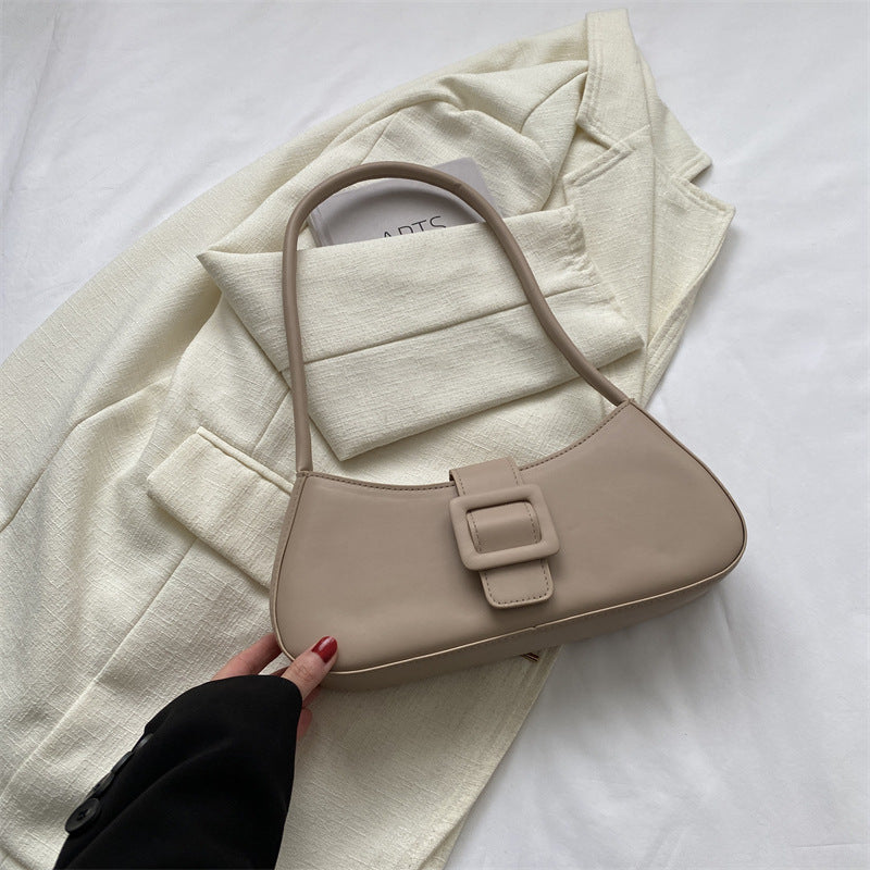 Western Style Shoulder Texture Crossbody Underarm Small Square