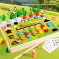 Wooden Fishing Block Game - Educational Magnetic Catch & Stack Toy for Kids