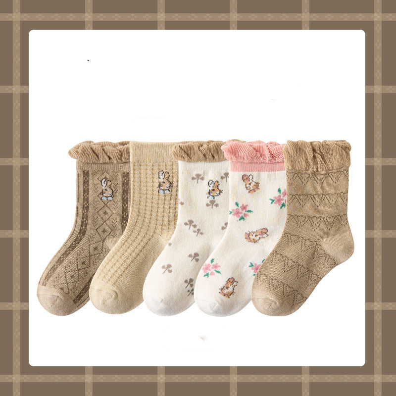 Cartoon Animal Kids Cotton Socks - Soft Breathable Children Socks