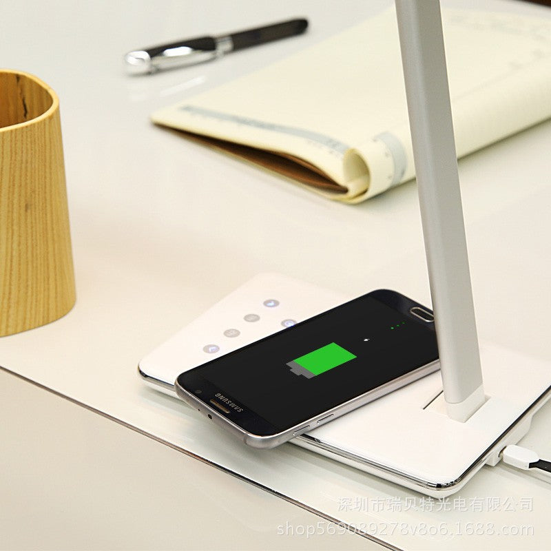 Foldable LED Desk Lamp with Wireless Charger