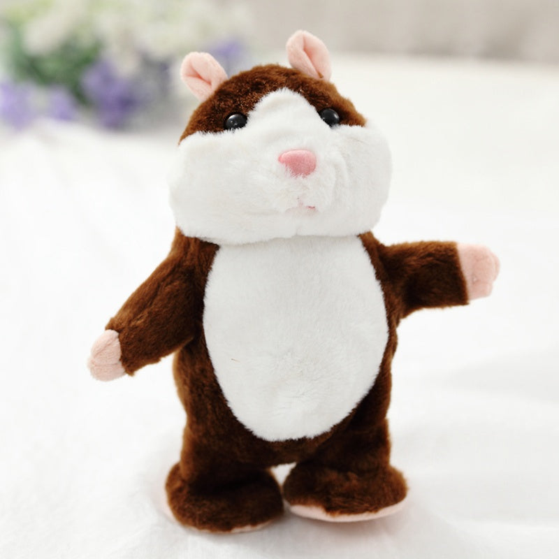 Talking Hamster Toy - Cute Repeating Plush Pet That Mimics Your Voice