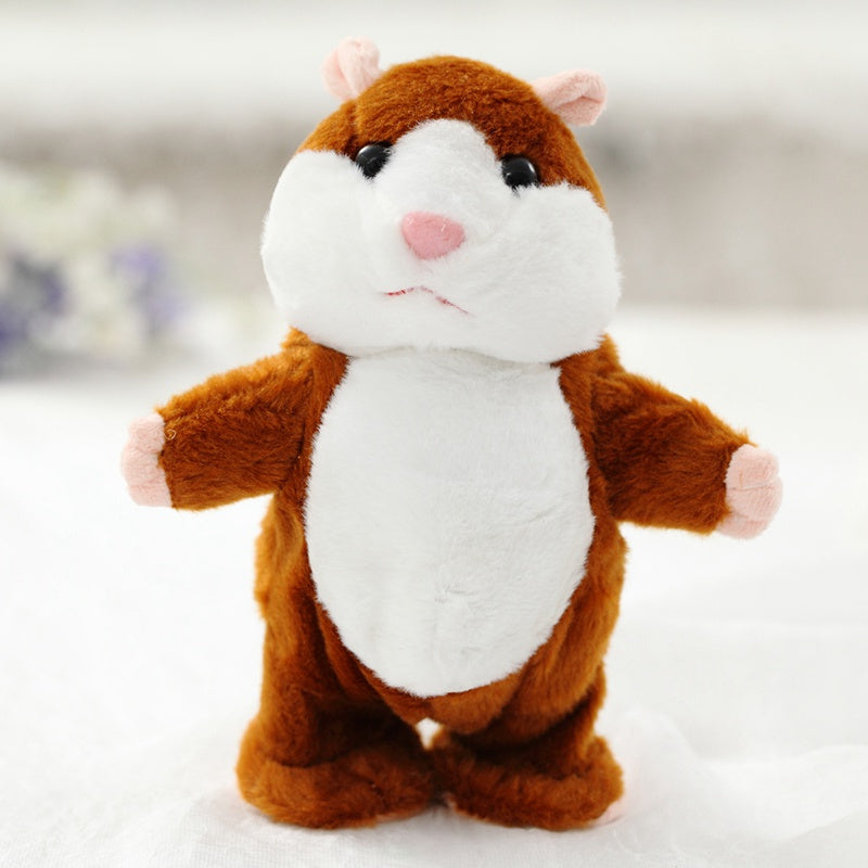 Talking Hamster Toy - Cute Repeating Plush Pet That Mimics Your Voice
