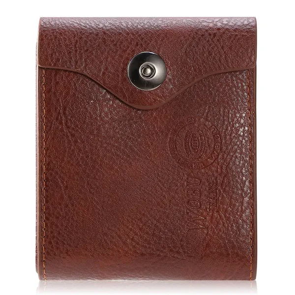 Men's Wallet PU Leather Bifold Purse Slim RFID Blocking Card