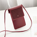 Cross Body Mobile Phone Bag Touching Screen Clear Window Mini