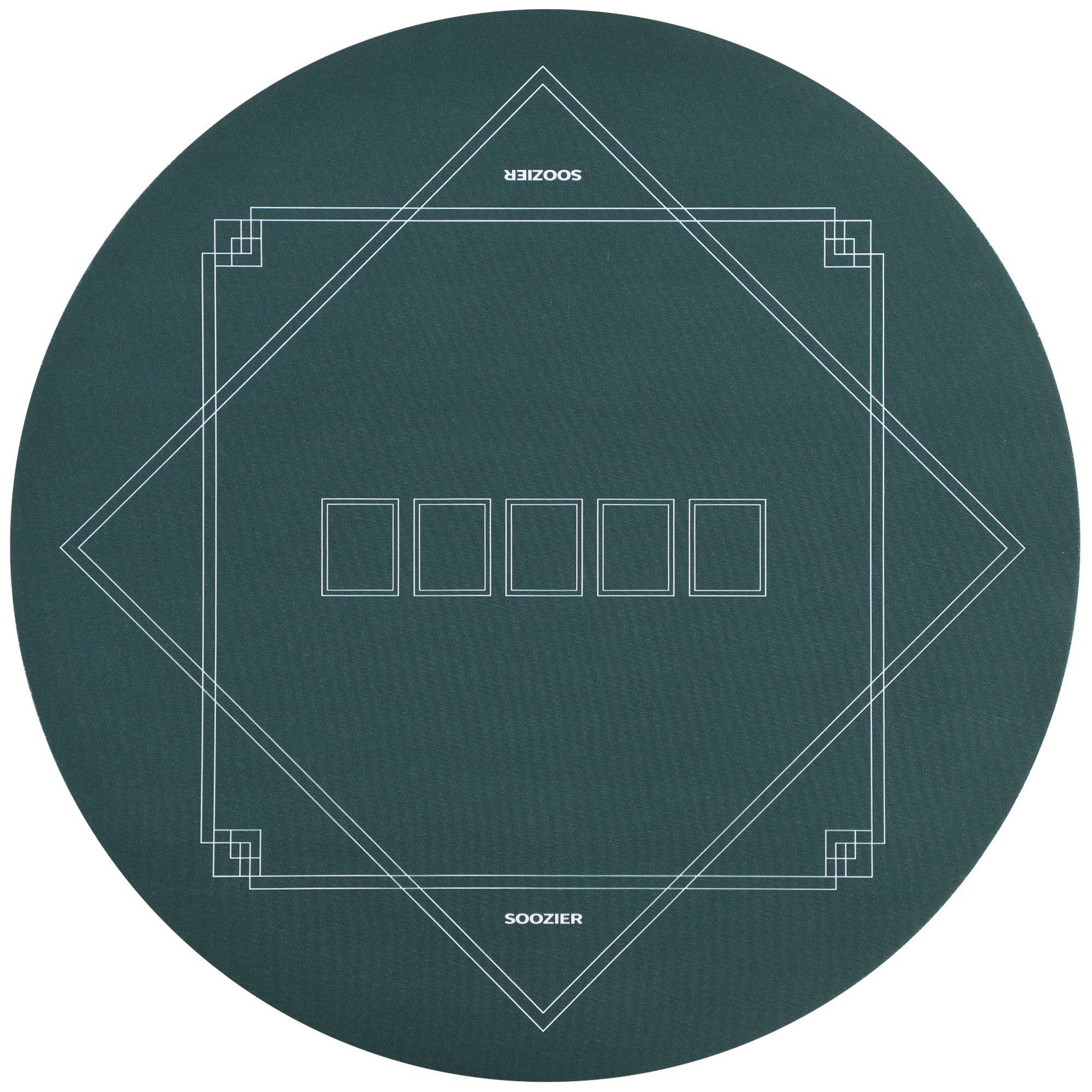 Texas Hold'em Poker Mat - Non-Slip Roll-Up Felt Table Top for Card Game Nights