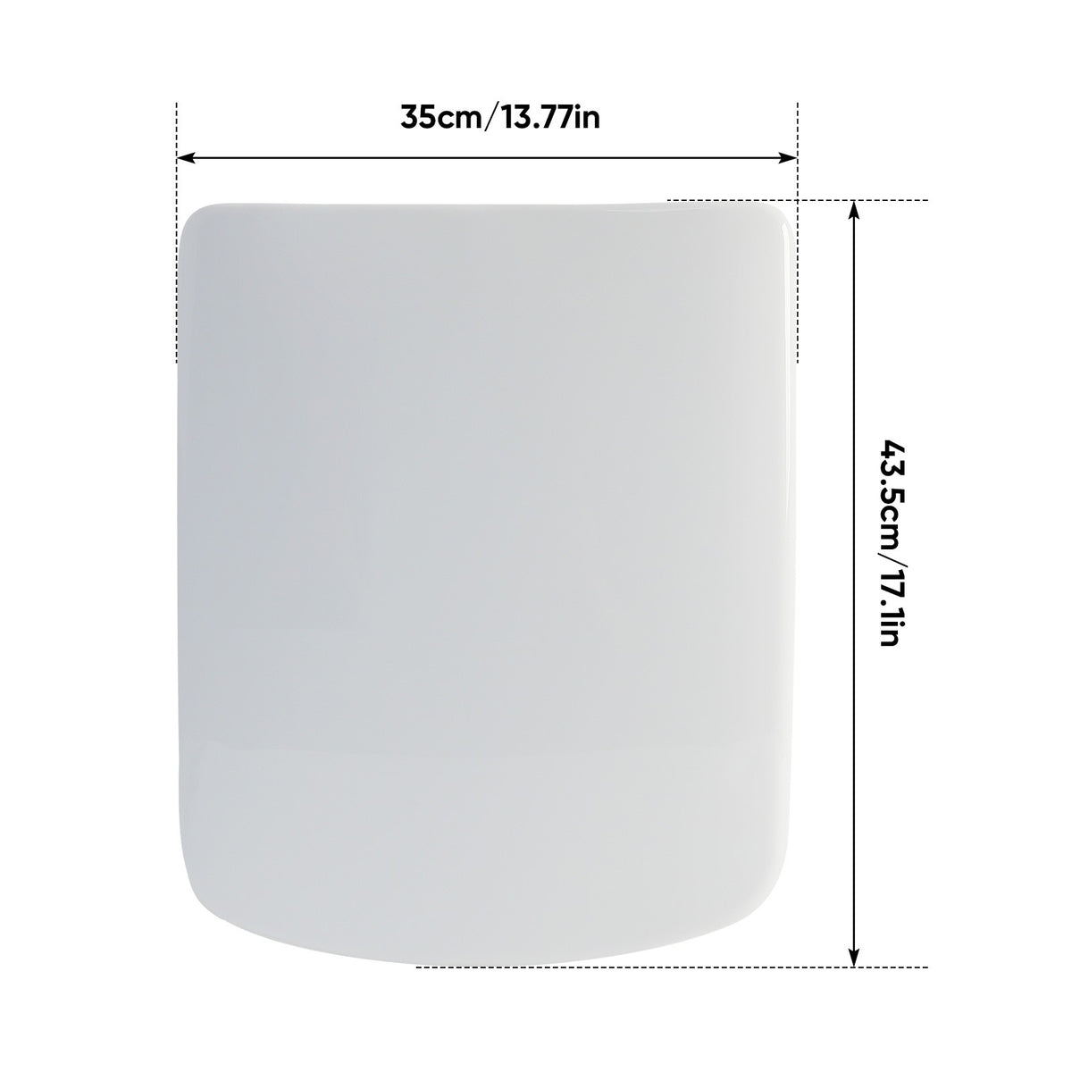 Soft Close Square Toilet Seat Quick Release Anti