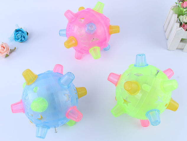 Green LED pet ball
