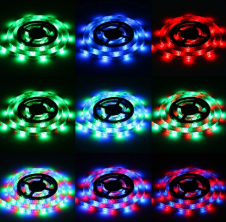 RGB LED Strip Light (5M, With Remote)