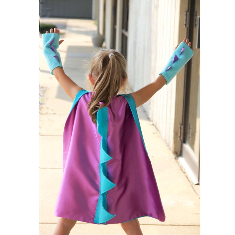 Kids Dinosaur Cape Costume Set - Dress-Up Cloak & Hood for Parties