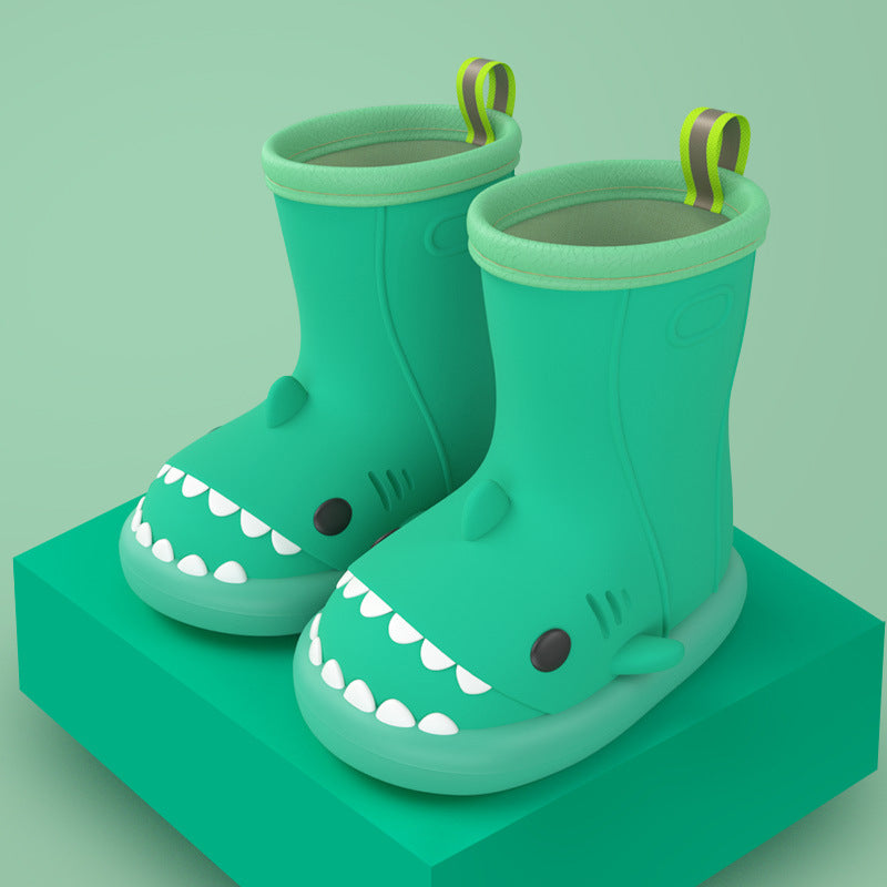 Kids Shark Rain Boots - Cute Waterproof Non-Slip Boots for Boys & Girls