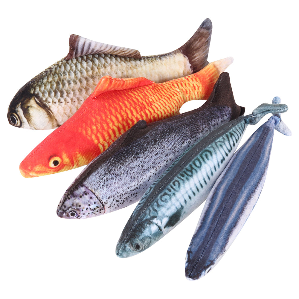 Catnip fish plush toys for cats