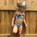 Girls Swimsuit - 2-Piece Cartoon Kids Swimwear Set for Summer