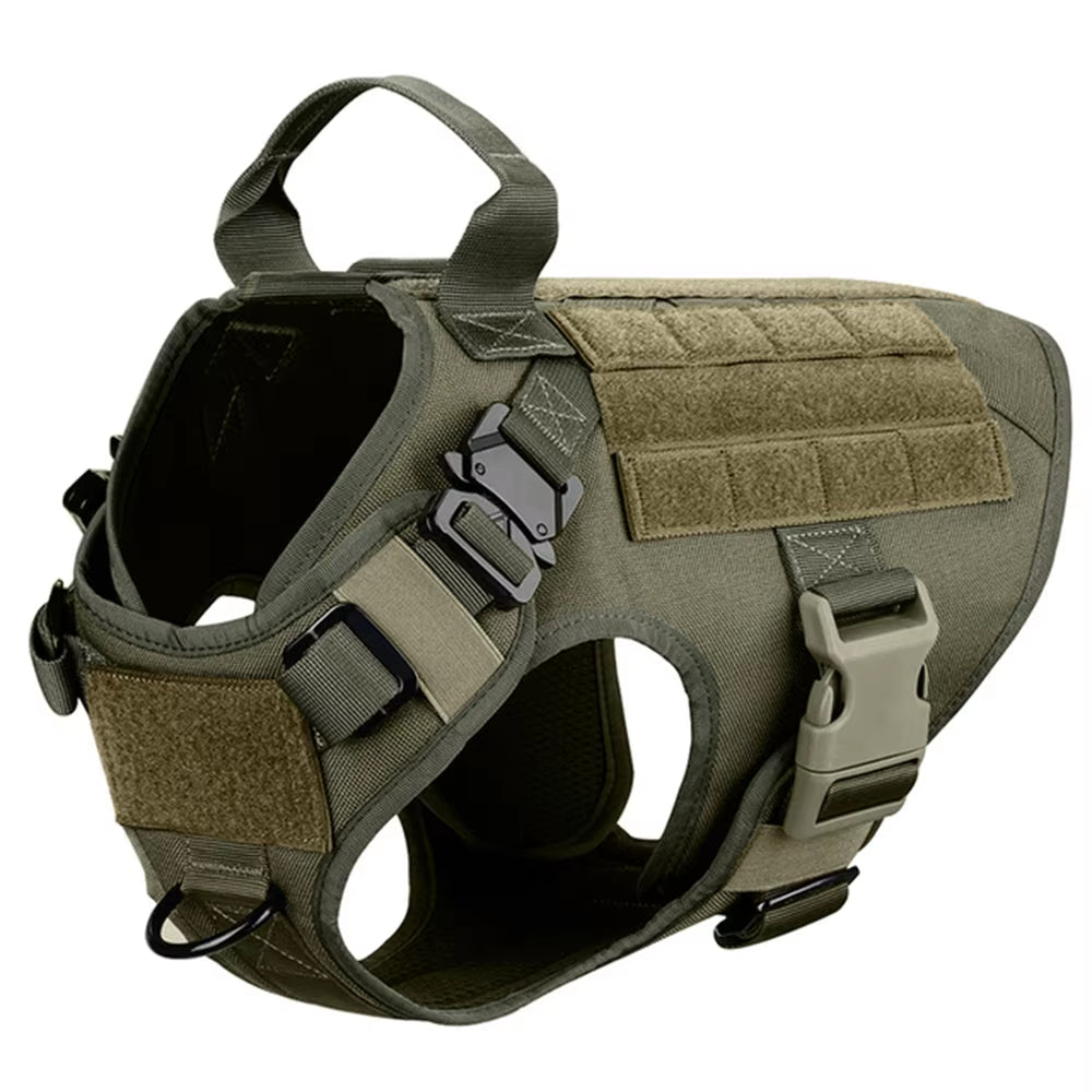 Luxury Camouflage Dog Harness & Leash Set - No-Pull Padded Chest Harness for All Sizes