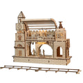 3D Wooden Puzzle Railway Station - DIY Model Building Kit Craft