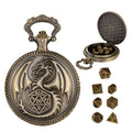 Vintage Chain Pocket Watch - Classic Quartz Pocket Watch with Chain