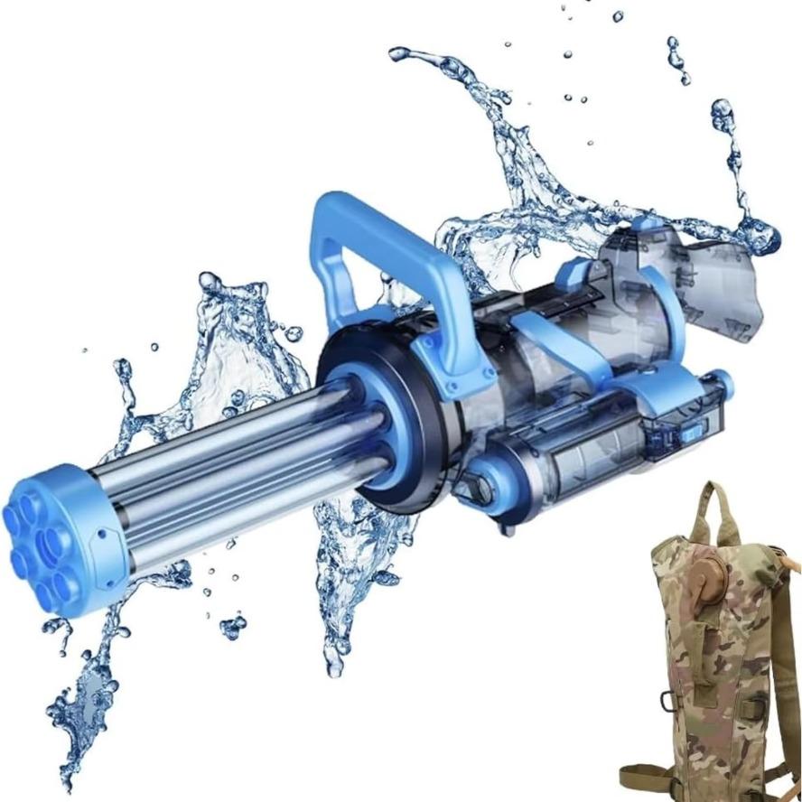 Gatling Water Gun - High-Power Pump-Action Water Blaster for Epic Summer Battles